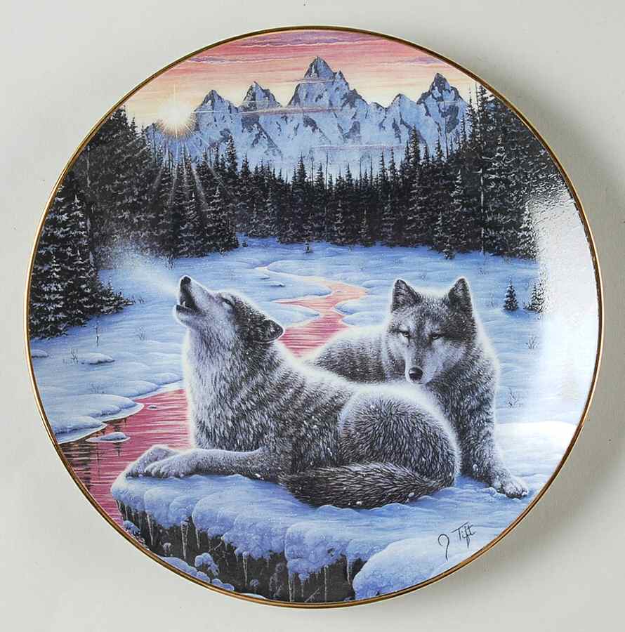 Call of The North Winter's Dawn - No Box by Hamilton Collection-1