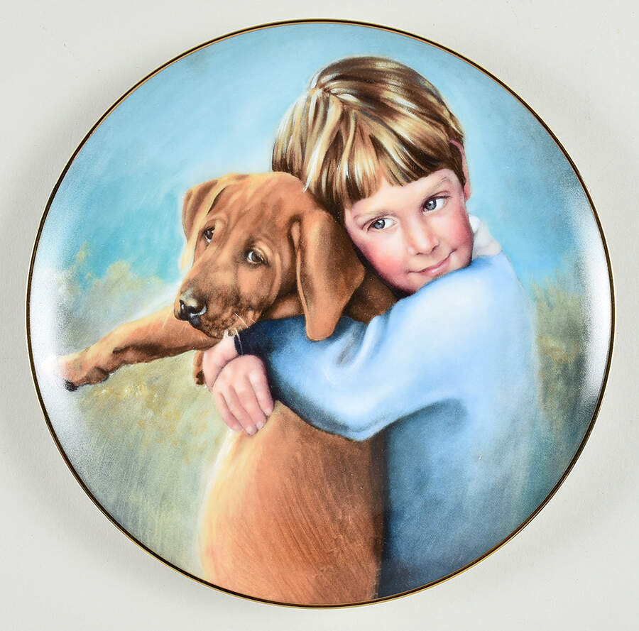 A Country Summer The Golden Puppy - Boxed by Hamilton Collection-1
