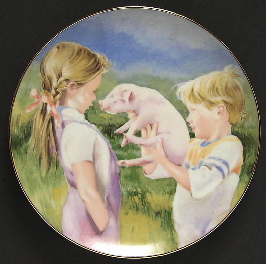 A Country Summer The Piglet - No Box by Hamilton Collection-1