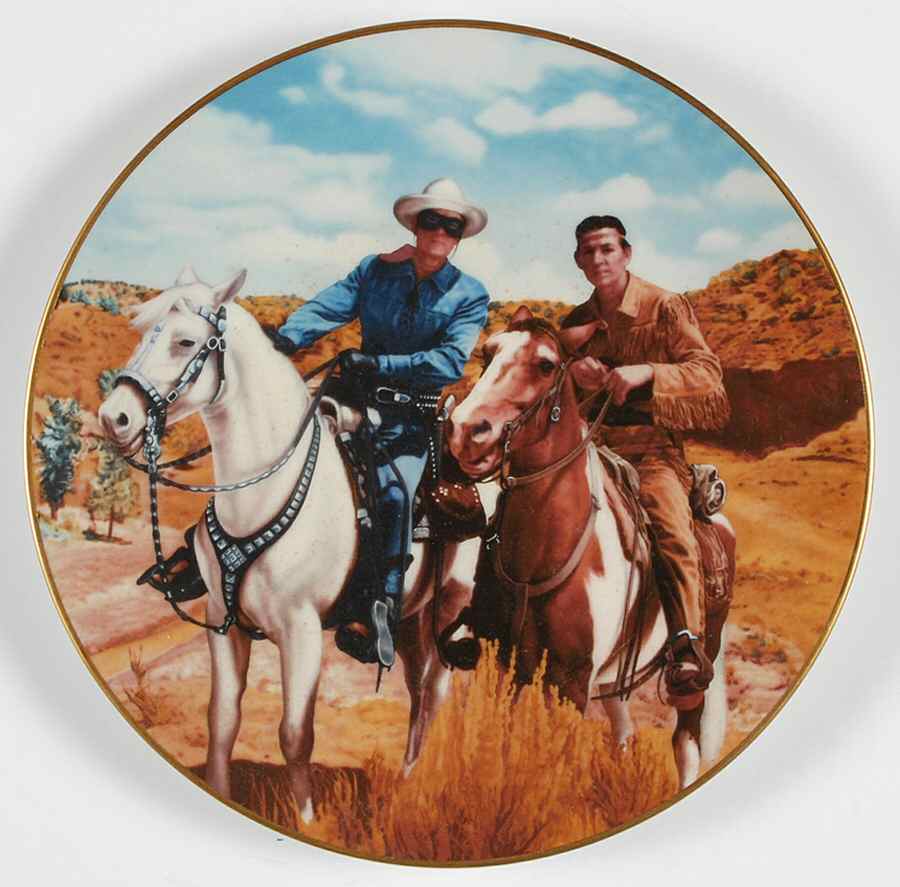 Classic TV Westerns The Lone Ranger And Tonto - No Box by Hamilton Collection-1