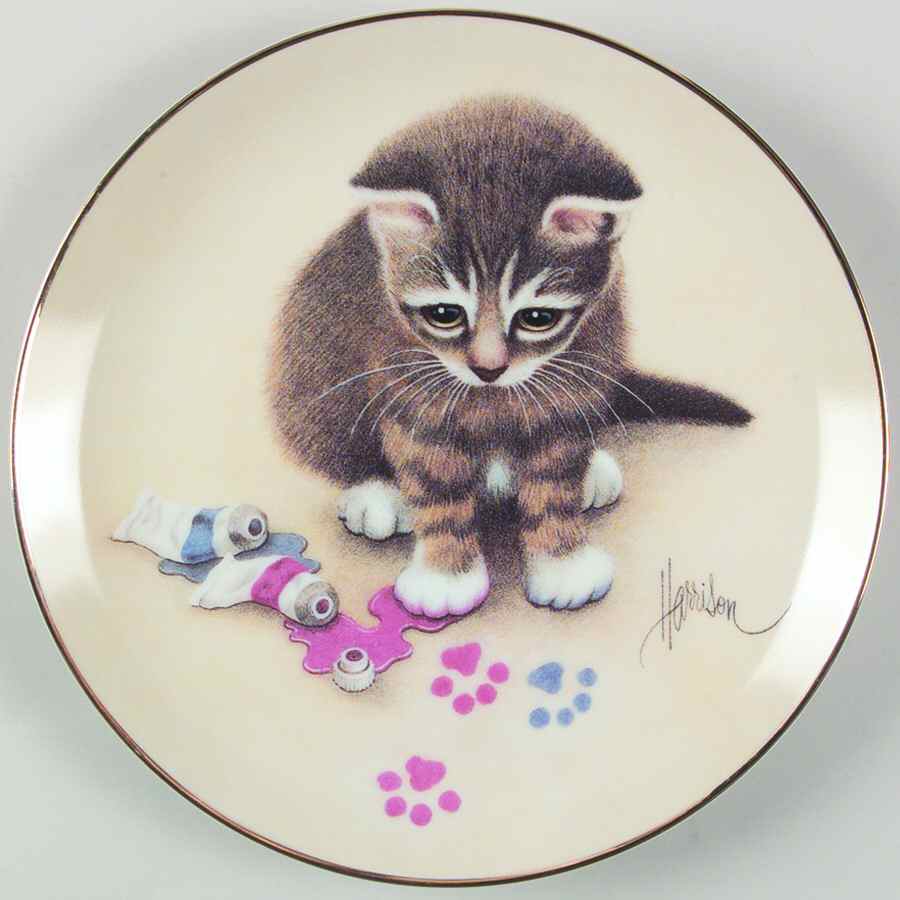 Curious Kittens Making Tracks - No Box by Hamilton Collection-1