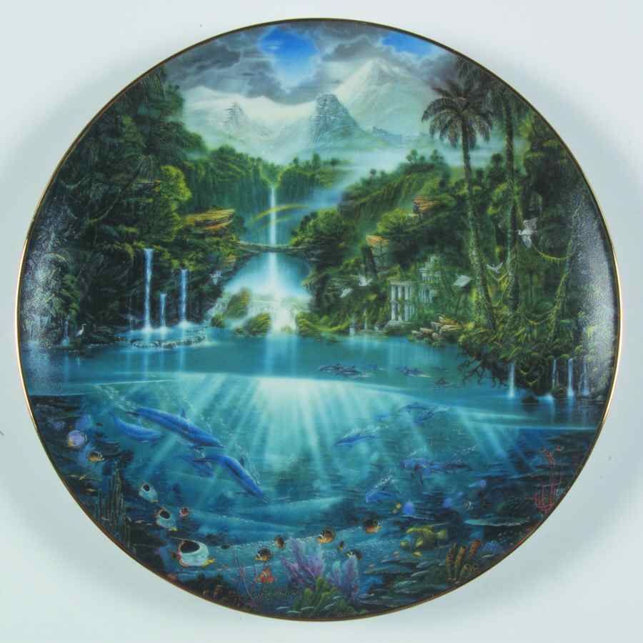 Enchanted Seascapes Sanctuary Of The Dolphin - No Box by Hamilton Collection-1