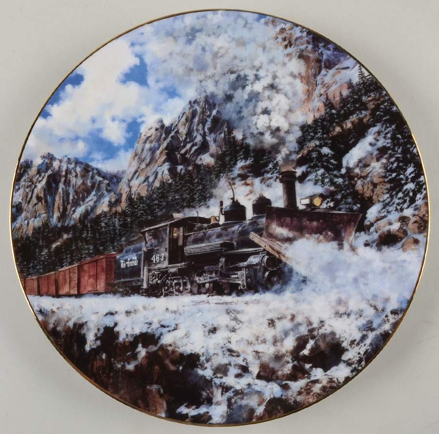Forging New Frontiers Winter In The Rockies - No Box by Hamilton Collection-1