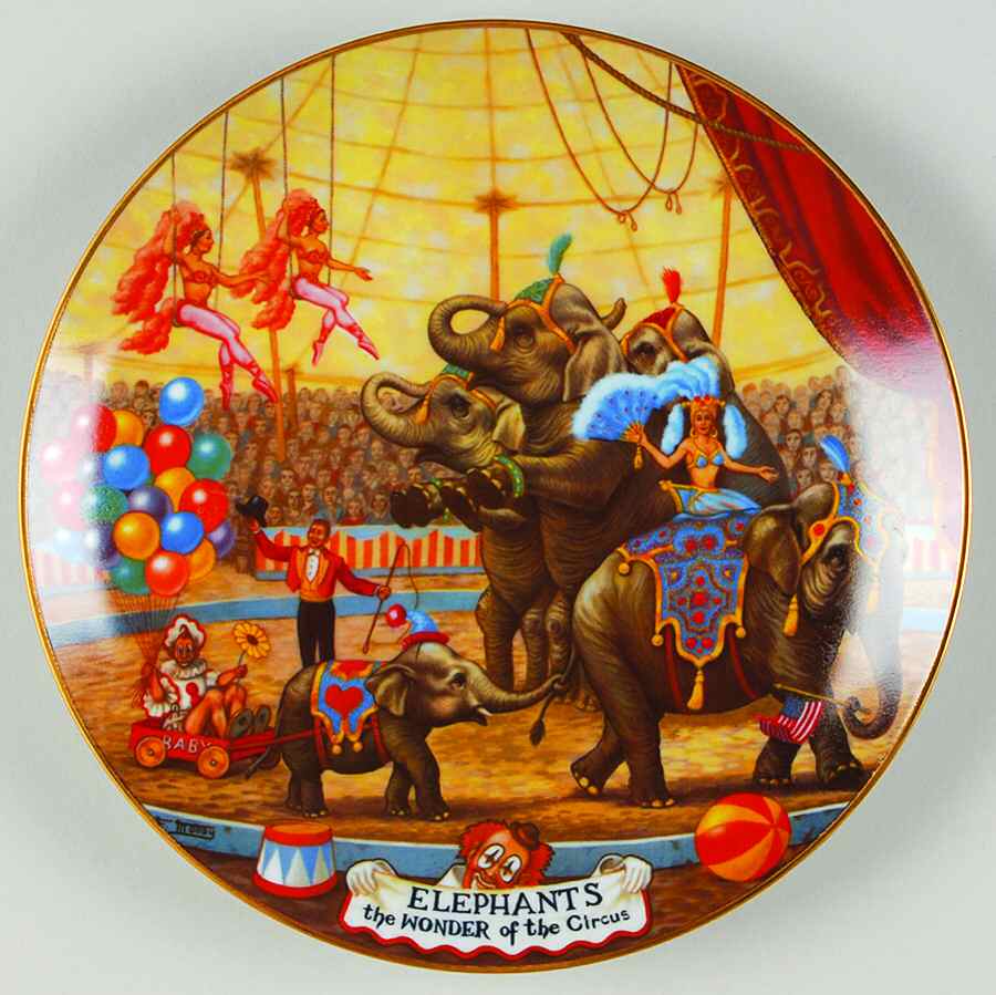 The Greatest Show On Earth Elephants-The Wonder Of The Circus - Boxed by Hamilton Collection-1