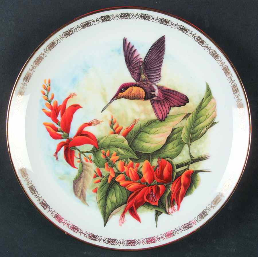 Jeweled Hummingbirds Ruby Topaz - No Box by Hamilton Collection-1