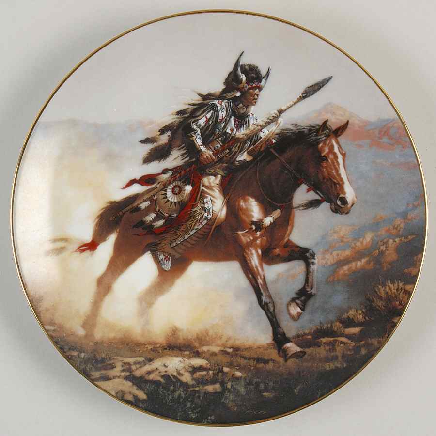 Mystic Warriors Spirit Of The Plains - No Box by Hamilton Collection-1
