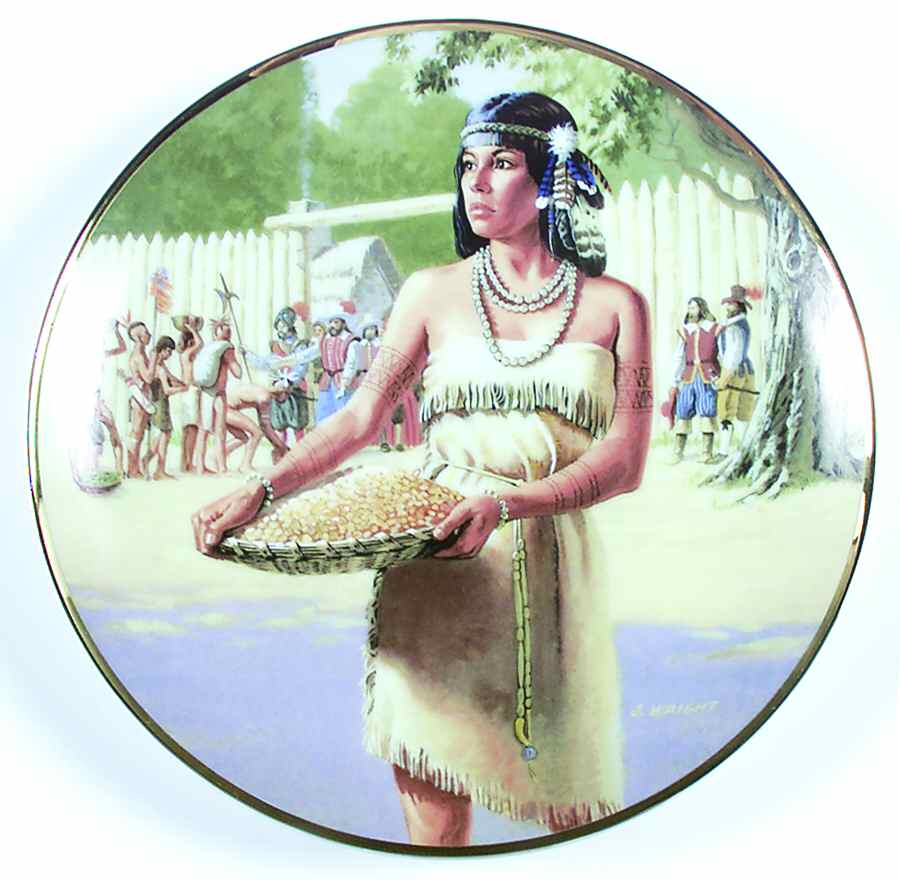Noble American Indian Women Pocahontas - Boxed by Hamilton Collection-1