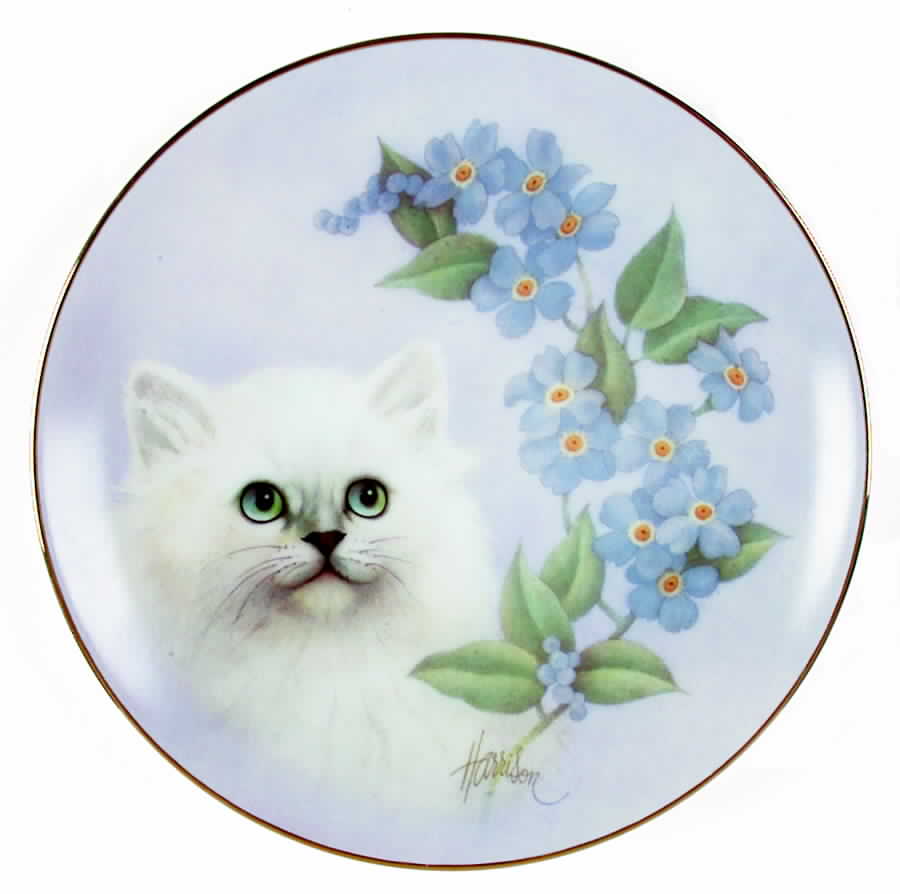 Petals & Purrs Forget Me Not - Boxed by Hamilton Collection-1