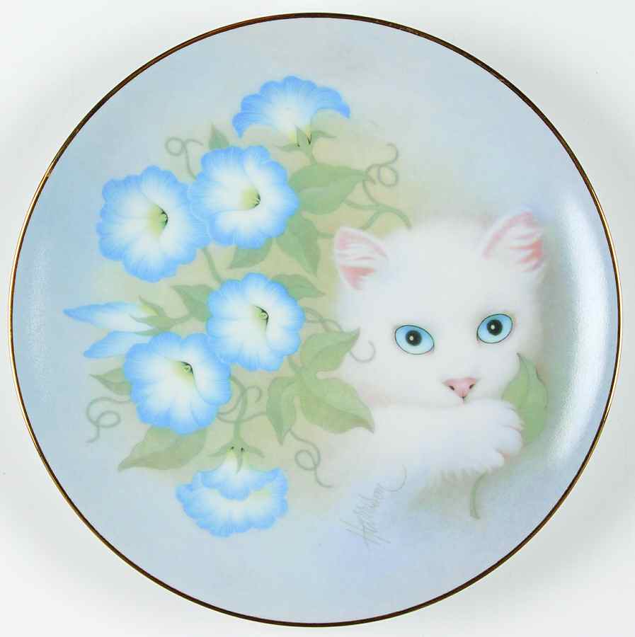 Petals & Purrs Morning Glory - Boxed by Hamilton Collection-1
