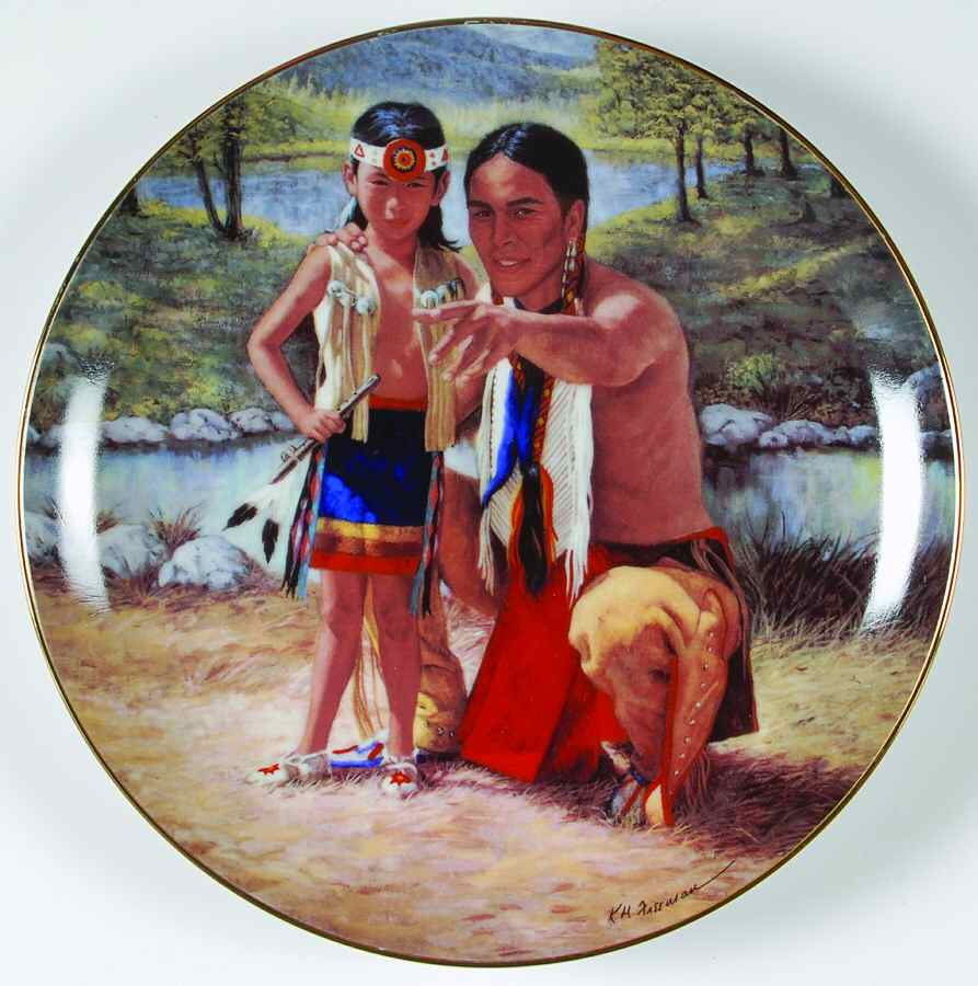 Proud Indian Families Sounds Of Forest-Cheyenne - No Box by Hamilton Collection-1
