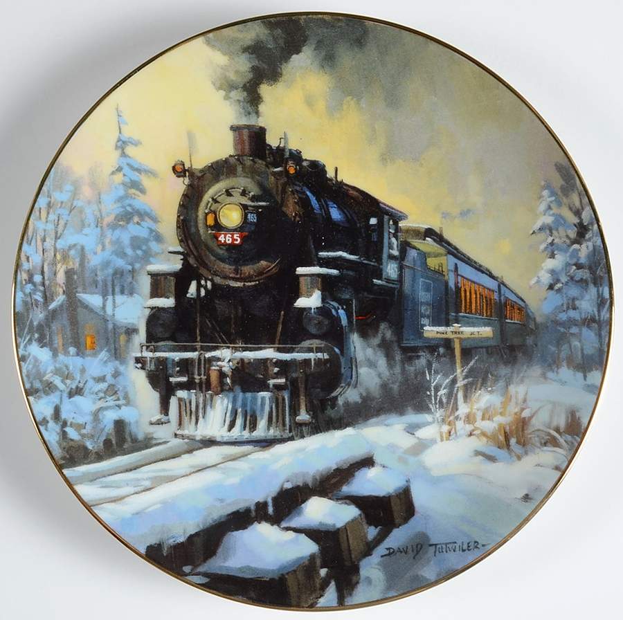 Romance of The Rails Pine Tree Limited - No Box by Hamilton Collection-1