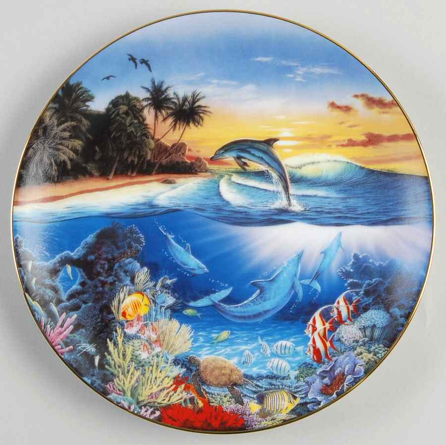 Symphony of The Sea Dolphin's Dance - No Box by Hamilton Collection-1