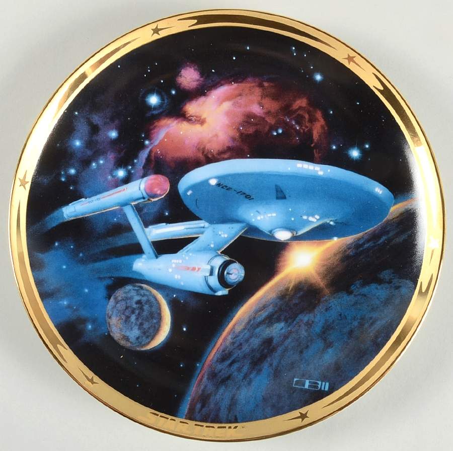 Star Trek-25th Anniversary Uss Enterprise Ncc 1701 - Boxed by Hamilton Collection-1