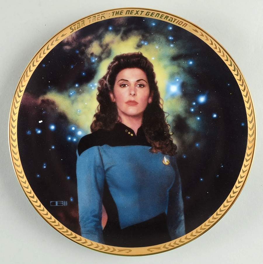 Star Trek Next Generation 5th Anniversary Counselor Deanna Troi - No Box by Hamilton Collection-1