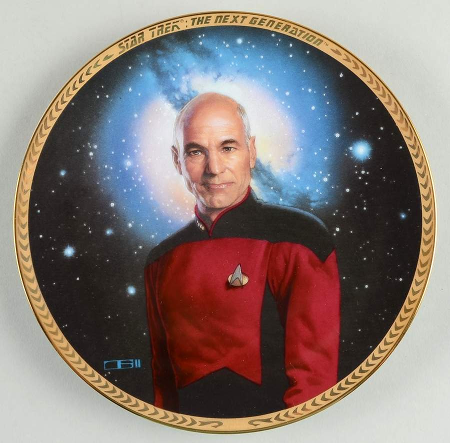 Star Trek Next Generation 5th Anniversary Captain Jean-Luc Picard - No Box by Hamilton Collection-1