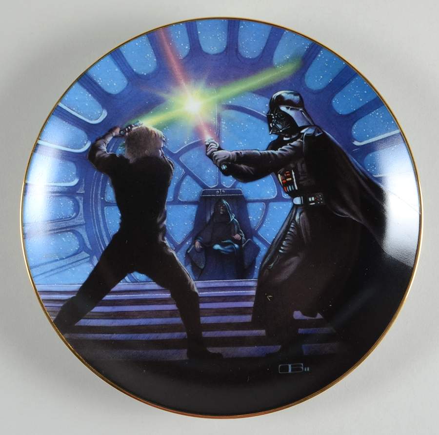 Star Wars Luke Skywalker & Darth Vader - No Box by Hamilton Collection-1