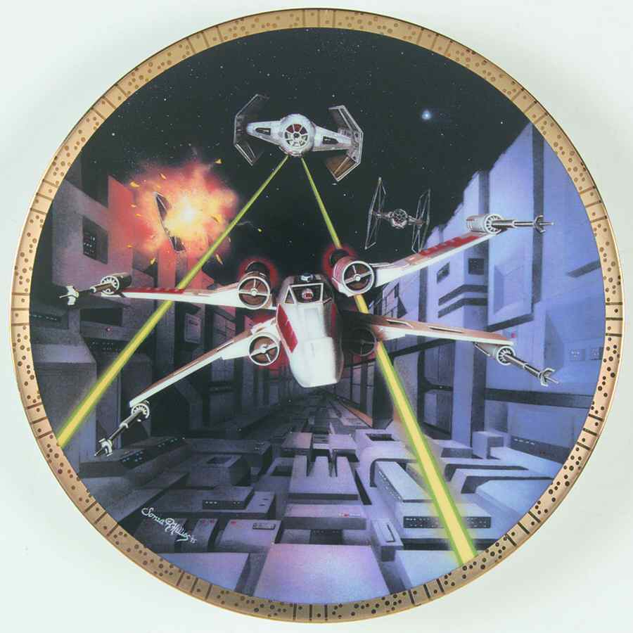 Star Wars Space Vehicles Red Five X-Wing Fighter - No Box by Hamilton Collection-1