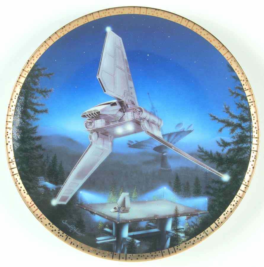 Star Wars Space Vehicles Imperial Shuttle - No Box by Hamilton Collection-1