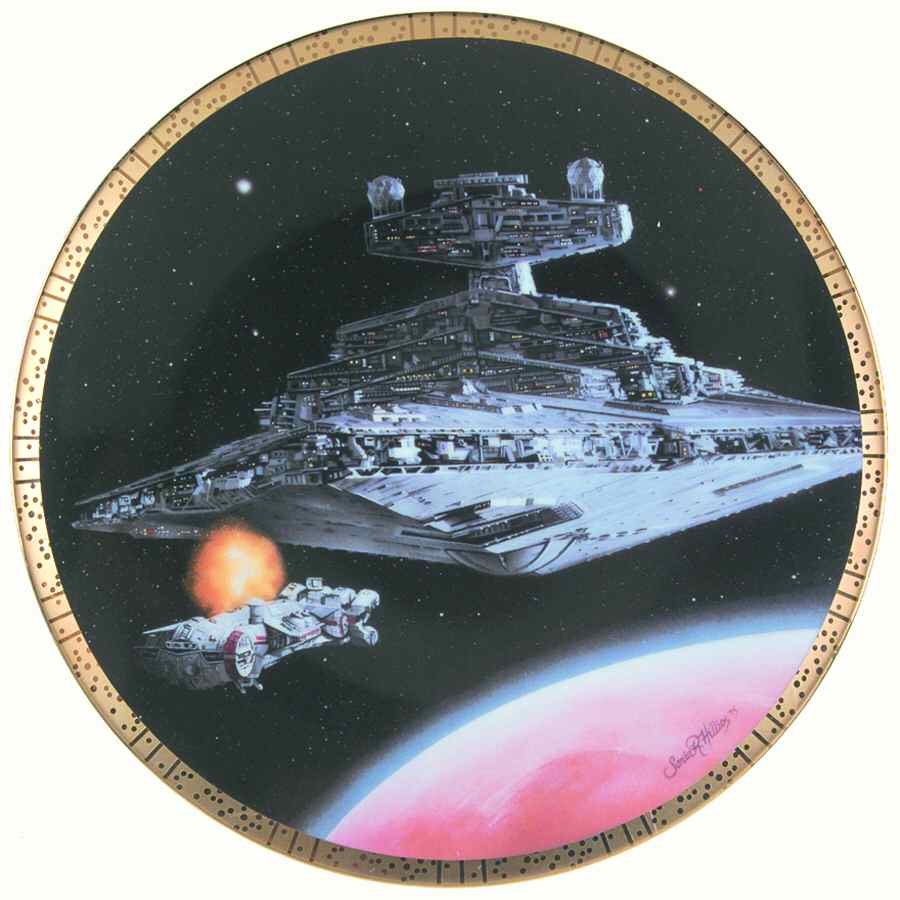 Star Wars Space Vehicles Star Destroyer - No Box by Hamilton Collection-1