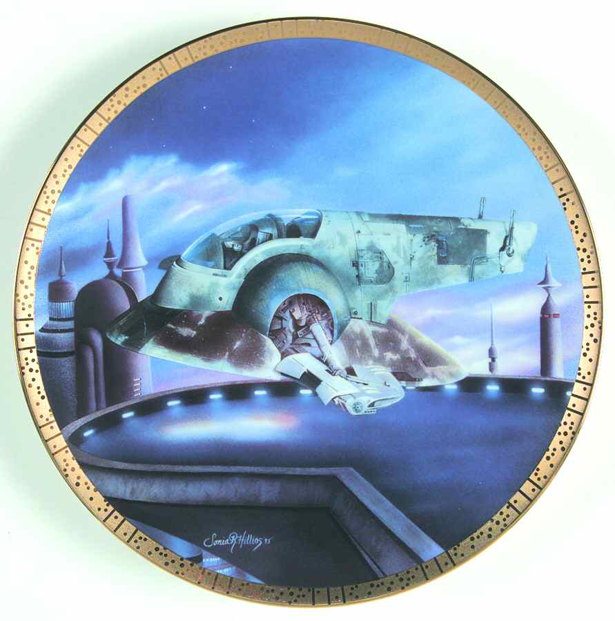 Star Wars Space Vehicles Slave I - No Box by Hamilton Collection-1