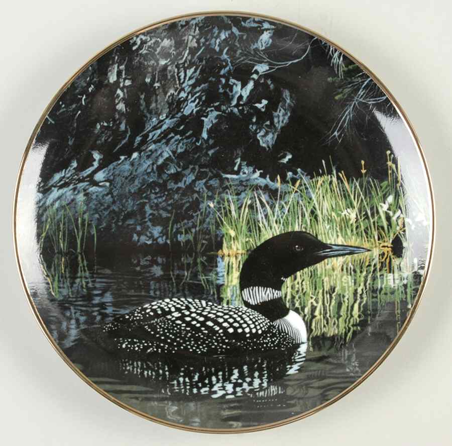 Winged Reflections Summer Loon - Boxed by Hamilton Collection-1