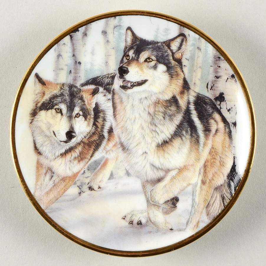 Year of the Wolf-Mini Wolf Run - No Box by Hamilton Collection-1