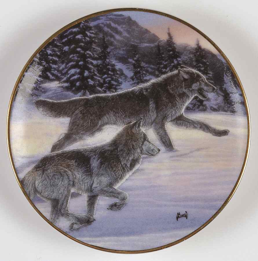 Year of the Wolf-Mini Free As The Wind - No Box by Hamilton Collection-1