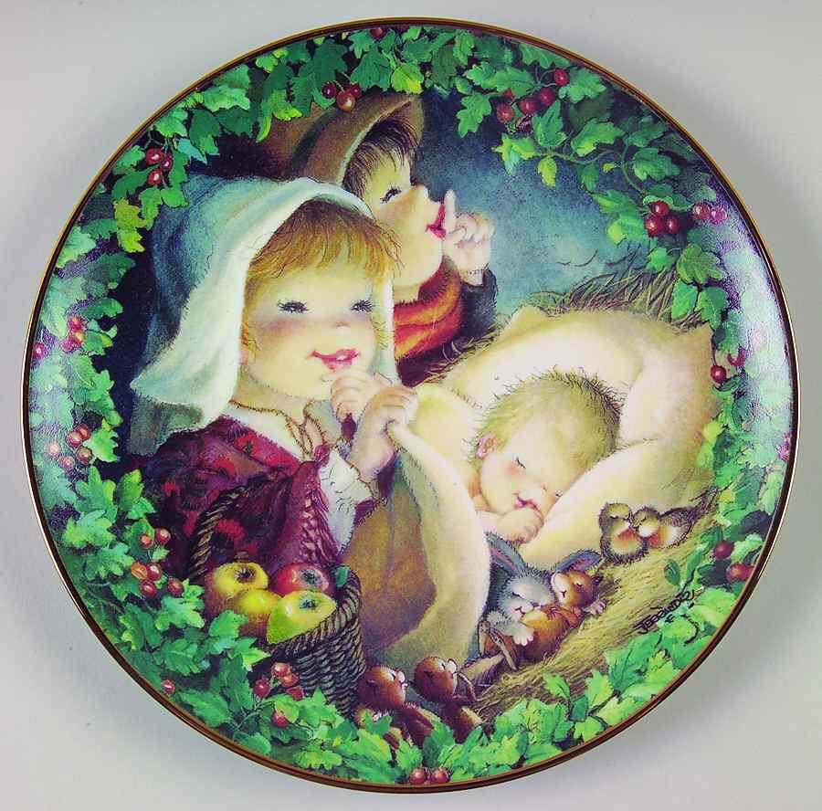 A Child's Christmas Asleep On The Hay - No Box by Hamilton Collection-1