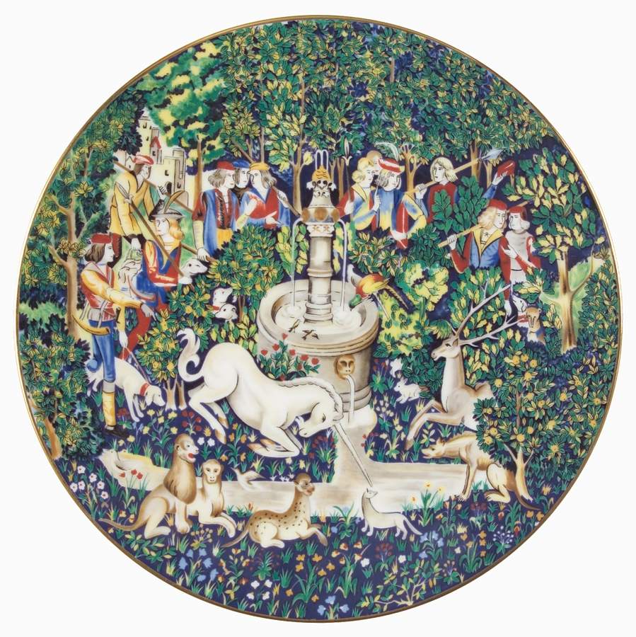 La Chasse A La Licorne Hunt Of The Unicorn - Boxed by Haviland & Parlon-1