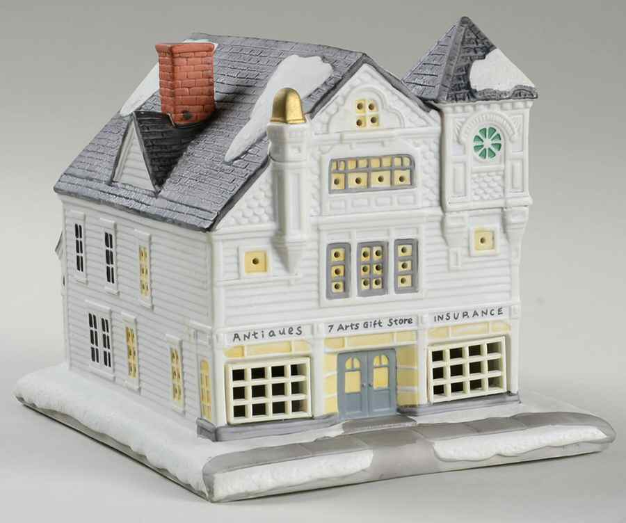 Rockwell's Christmas in Stockbridge The Antique Shop- 7 1/4"L - No Box by Hawthorne Village-1