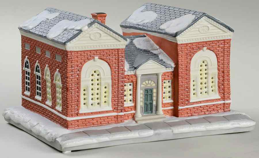Rockwell's Christmas in Stockbridge The Library- 6 3/4"L - Boxed by Hawthorne Village-1