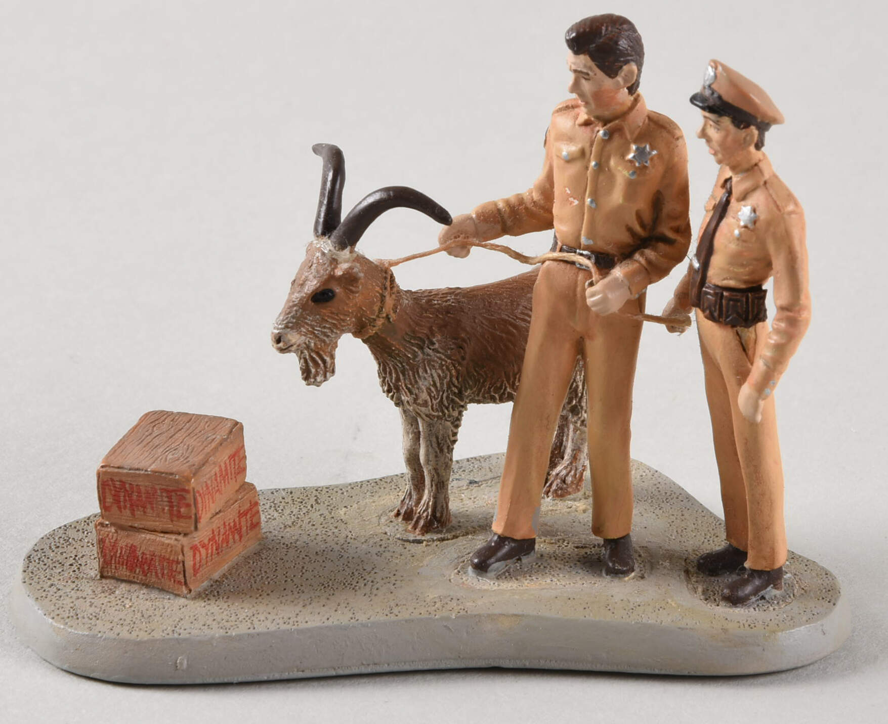 Welcome To Mayberry Andy, Barnie, Goat And Dynamite - Boxed by Hawthorne Village-1