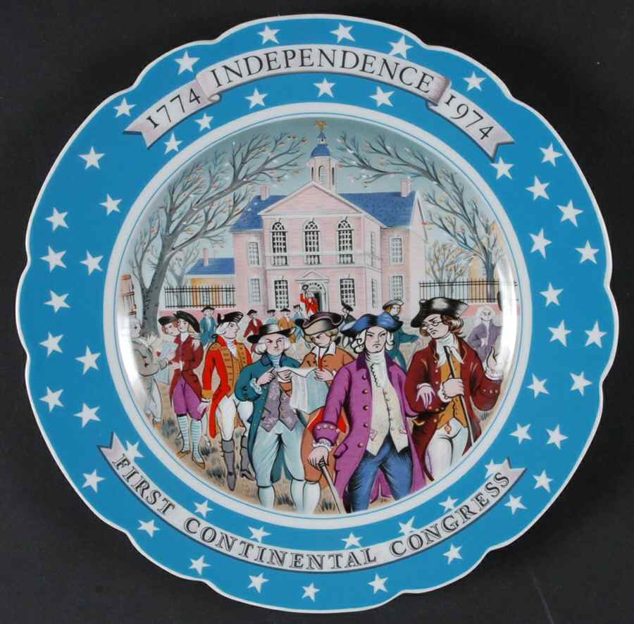 Bicentennial Plate The First Continental Congress - Boxed by Haviland-1