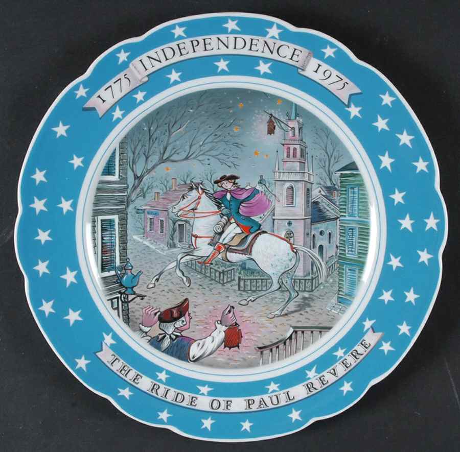 Bicentennial Plate The Ride Of Paul Revere - Boxed by Haviland-1