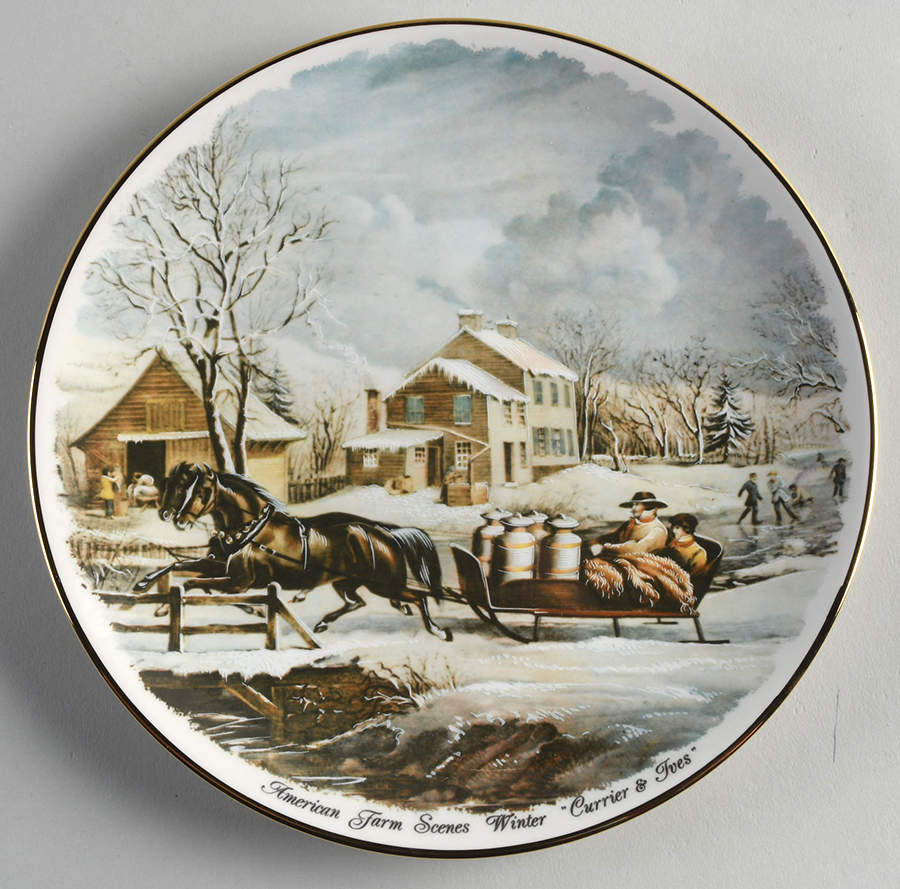 Currier & Ives America American Farm Winter - No Box by Heritage House-1