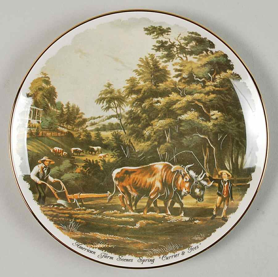 Currier & Ives America American Farm Spring - No Box by Heritage House-1