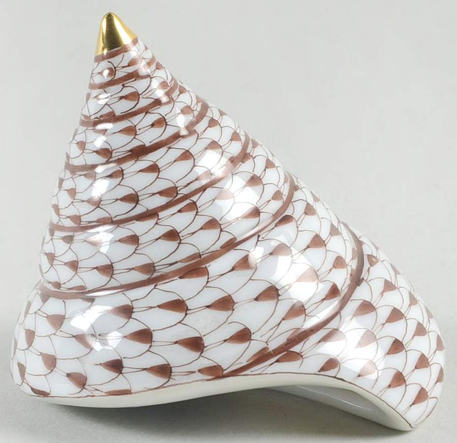 Shells Trochus Shell-Chocolate - No Box by Herend-1