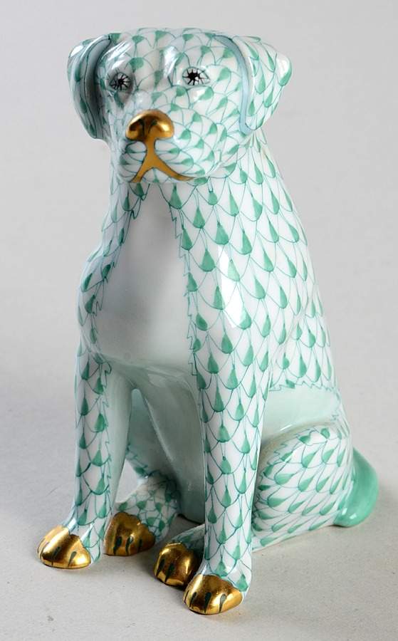 Dogs Labrador Retriever-Green - No Box by Herend-1