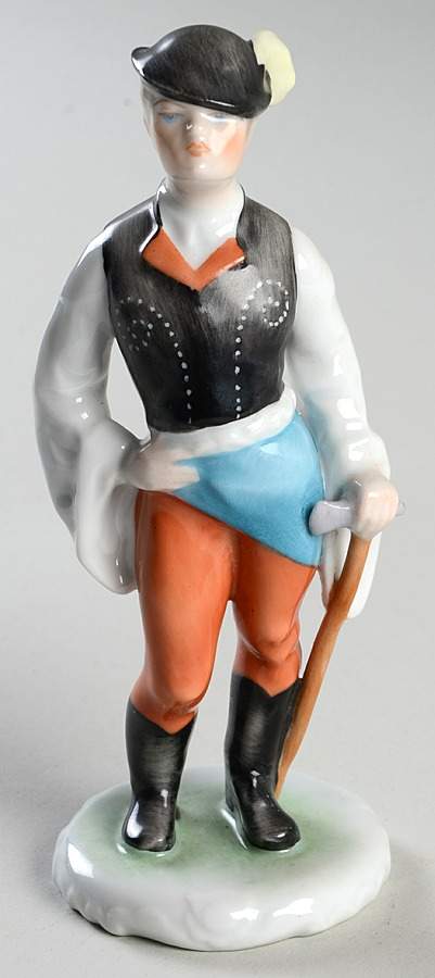 Traditional Hungarian People Mountain Climber - No Box by Herend-1