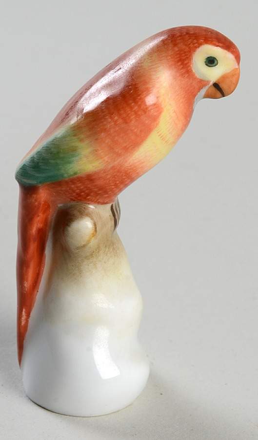 Birds Parrot-Natural - No Box by Herend-1