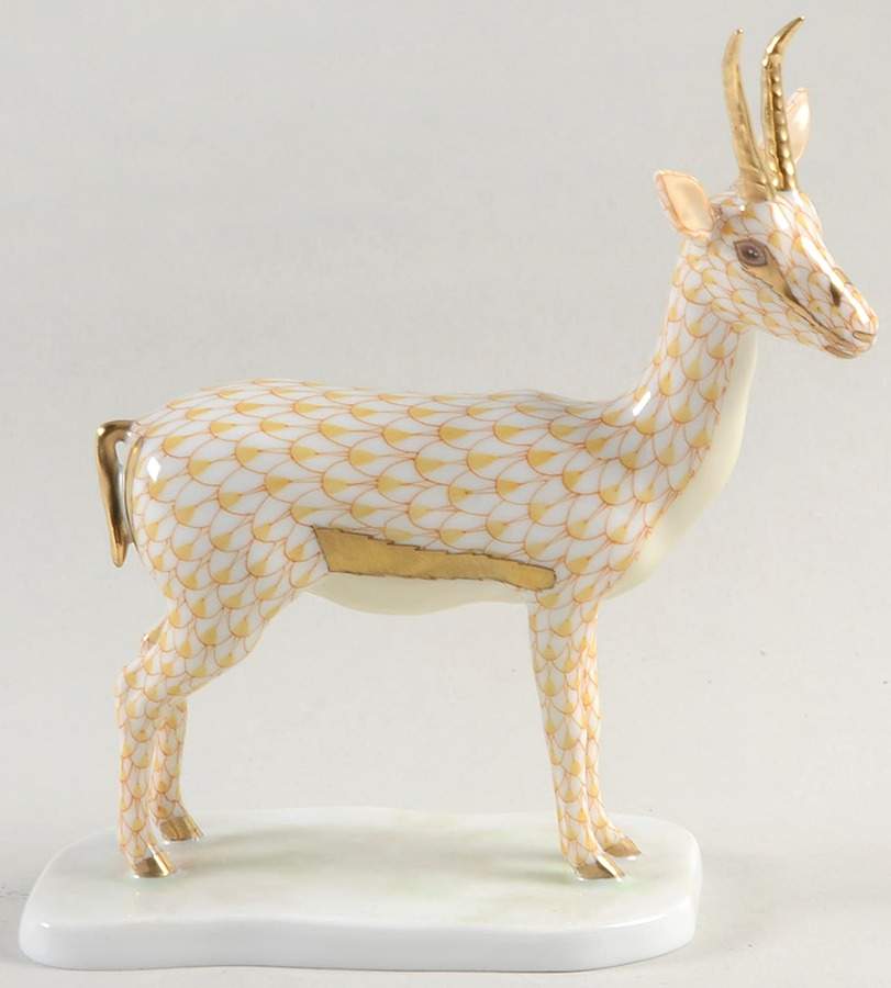 Wild Animals Cuviers Gazelle-Butterscotch - No Box by Herend-1