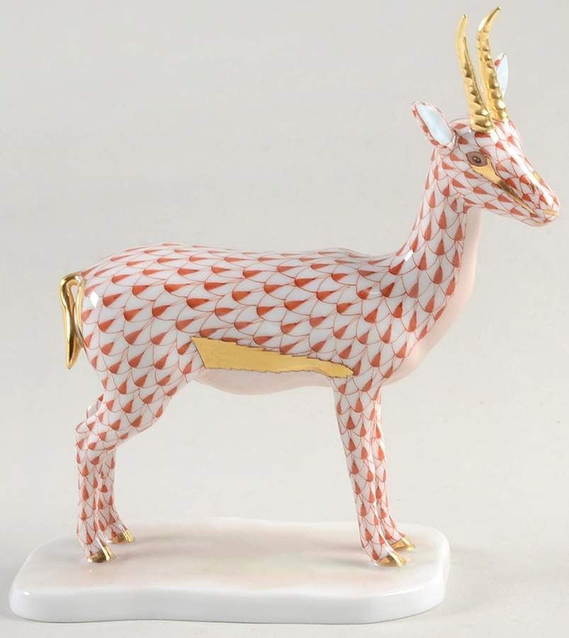 Wild Animals Cuviers Gazelle-Rust - No Box by Herend-1