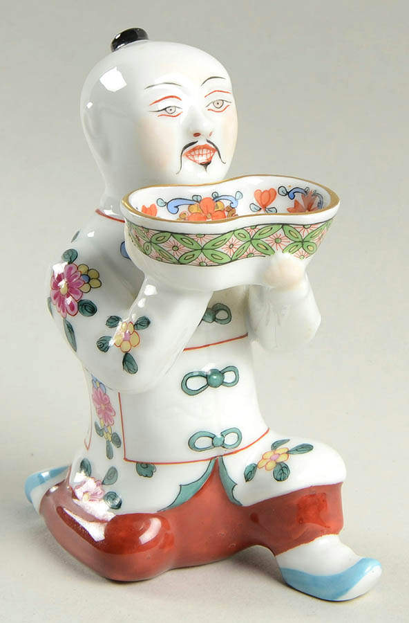 Asian Chinese Kneeling-Medium/White - No Box by Herend-1