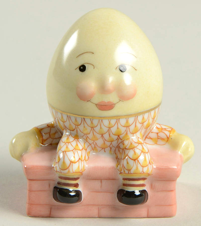 Nursery Rhymes-Fairy Tales Humpty Dumpty-Butterscotch - No Box by Herend-1