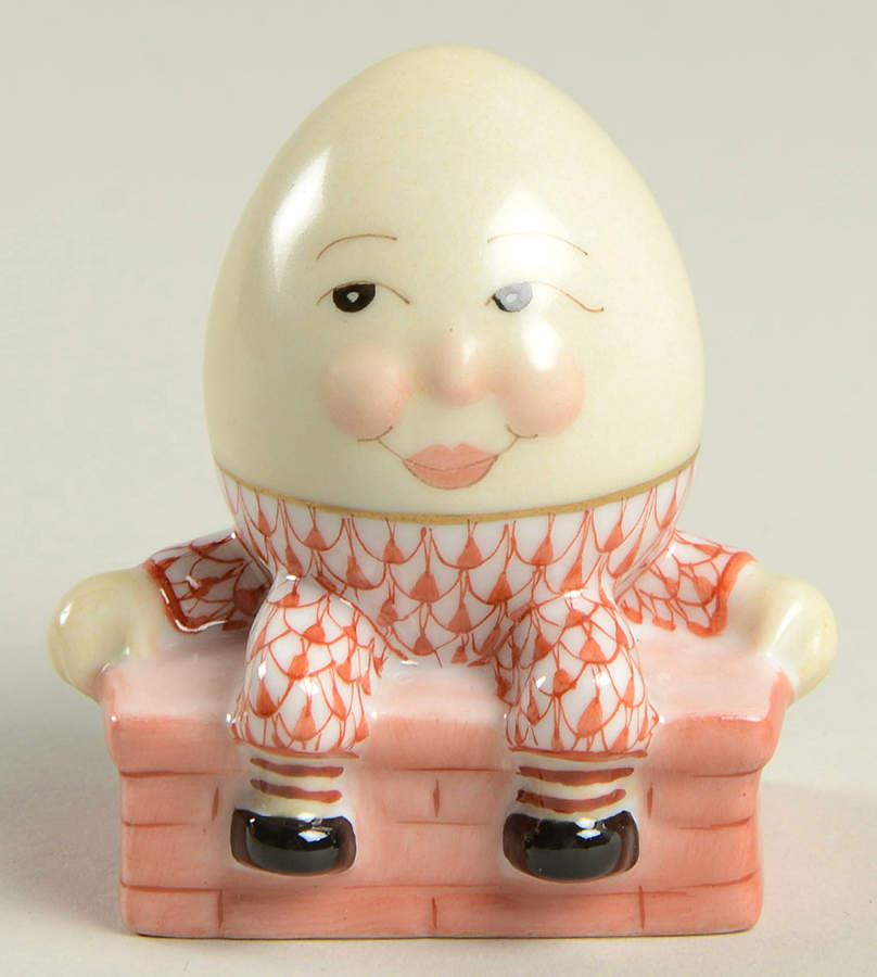 Nursery Rhymes-Fairy Tales Humpty Dumpty-Rust - No Box by Herend-1