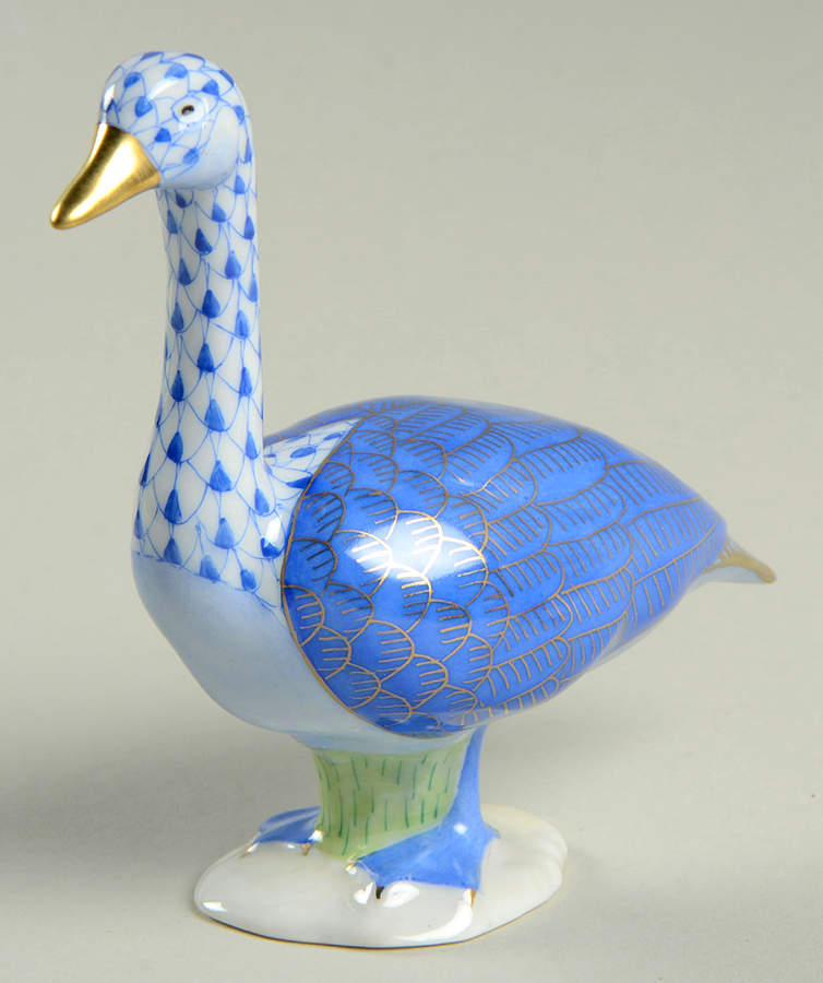 Waterfowl Canada Goose-Sapphire - No Box by Herend-1