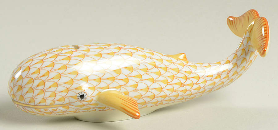 Sea Marine Animals Whale-Butterscotch - No Box by Herend-1