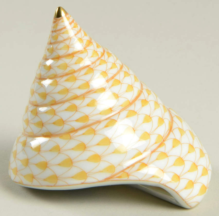 Shells Trochus Shell-Butterscotch - No Box by Herend-1