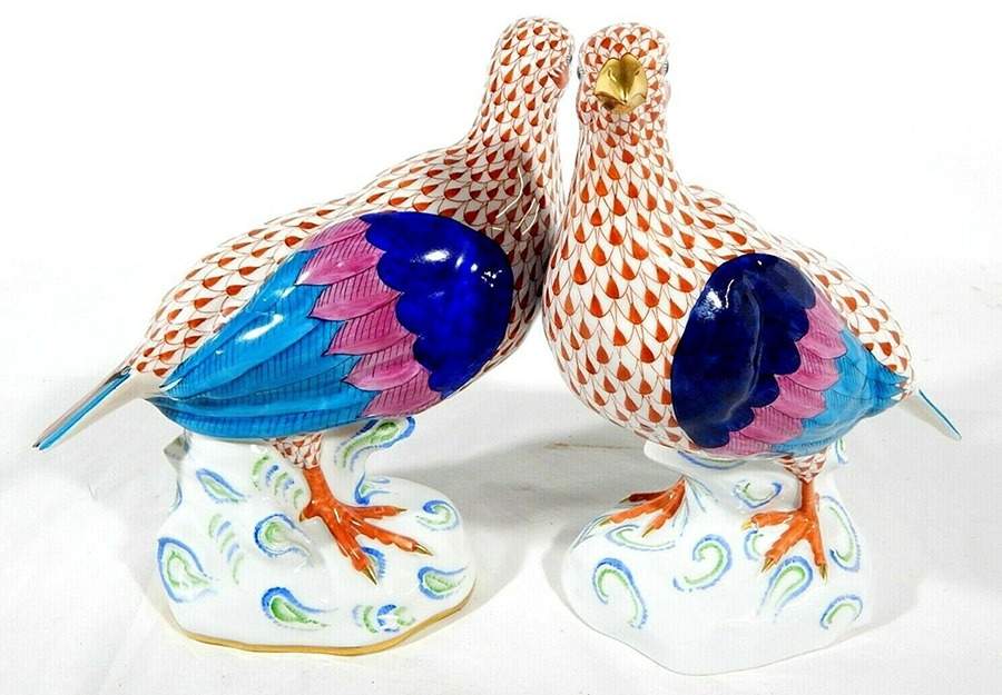 Game Birds Partridge-Rust - No Box by Herend-1
