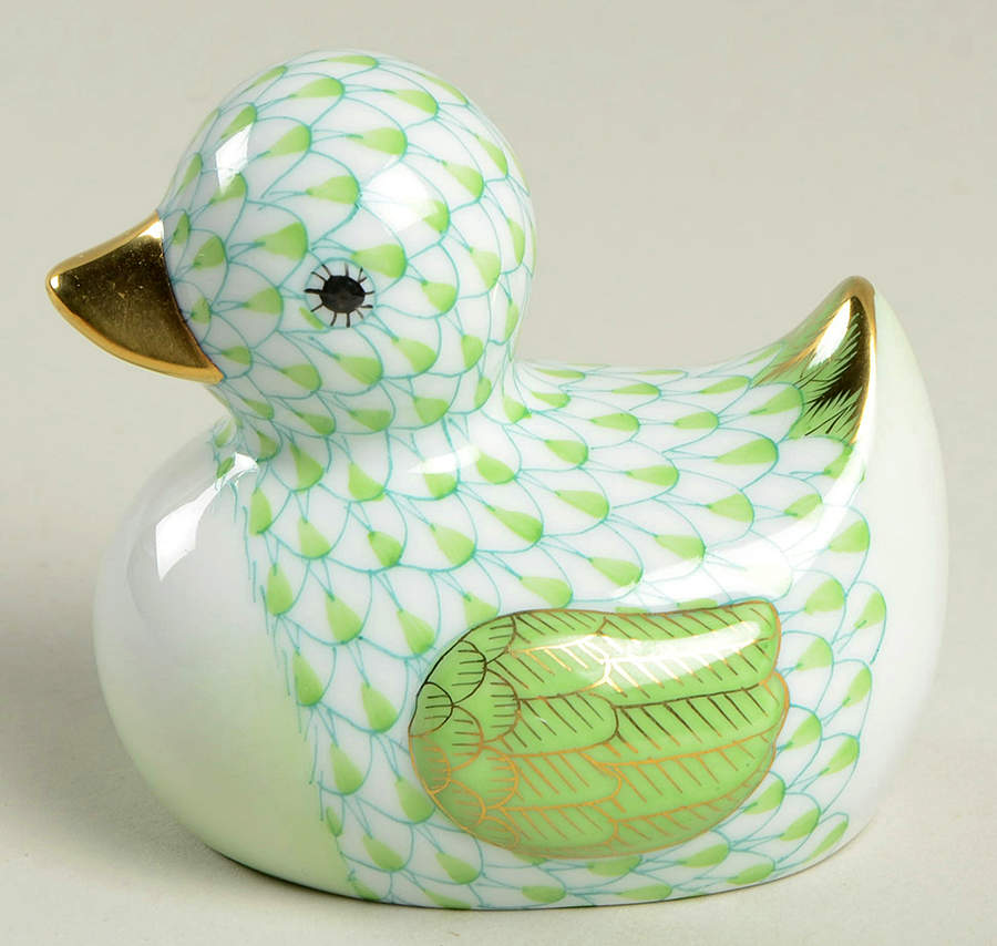 Childrens's Gifts & Toys Rubber Ducky-Keylime - No Box by Herend-1